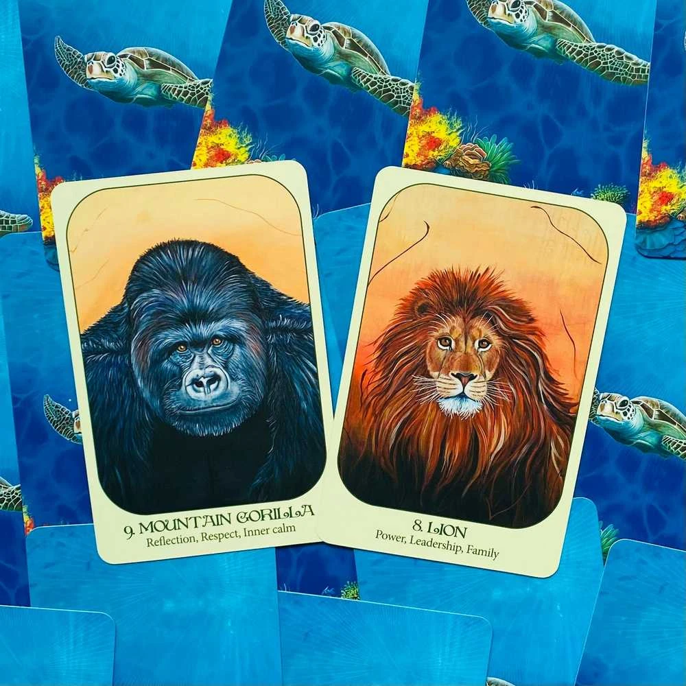 Blue Angel Mėlyna Angel Mėlyna Angel Animal Voices Oracle Kortos