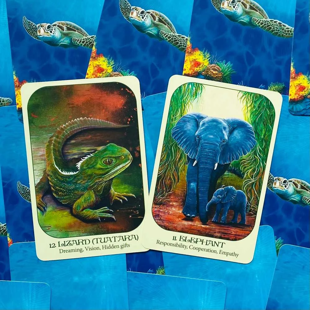 Blue Angel Mėlyna Angel Mėlyna Angel Animal Voices Oracle Kortos