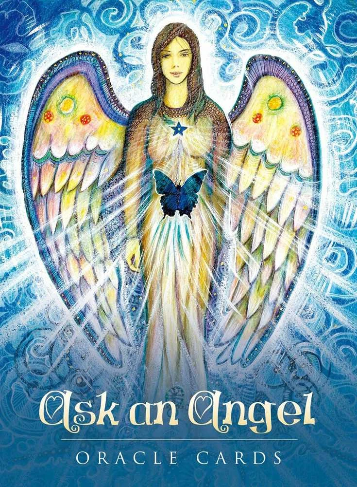 Blue Angel Mėlyna Angel Mėlyna Angel Ask An Angel Oracle Kortos