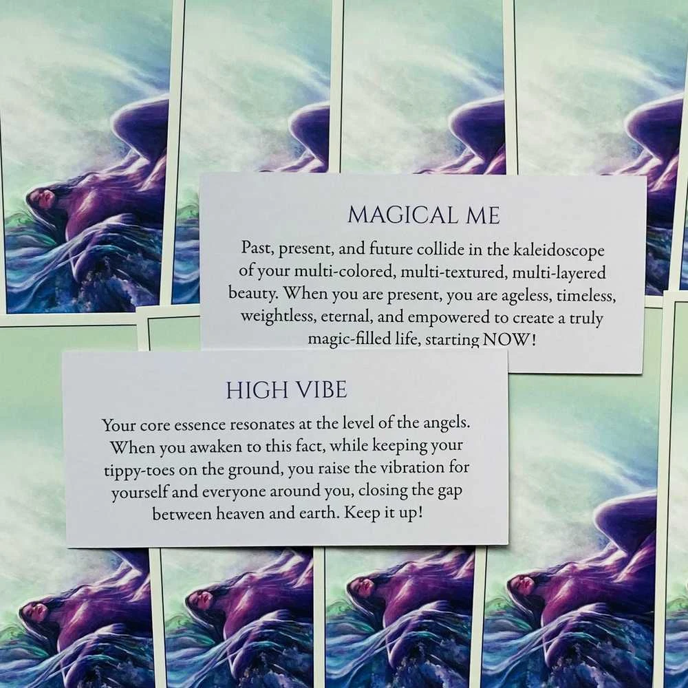 Blue Angel Mėlyna Angel Mėlyna Angel Awakened Dreamer Oracle Kortos