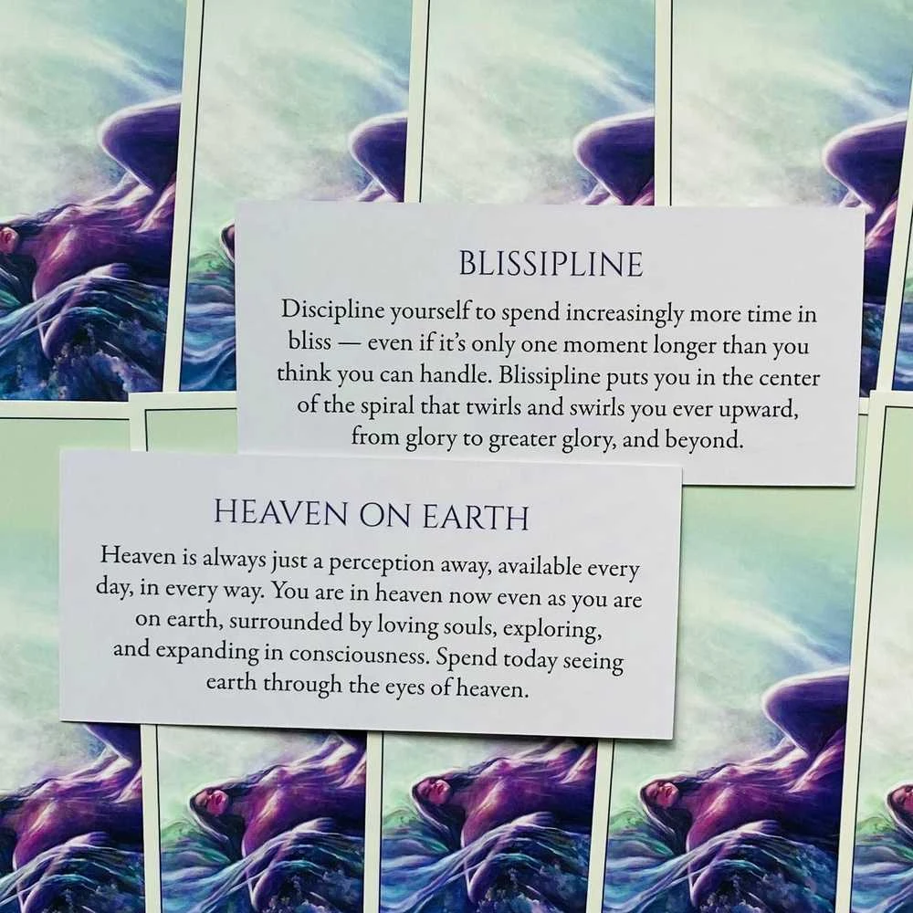 Blue Angel Mėlyna Angel Mėlyna Angel Awakened Dreamer Oracle Kortos
