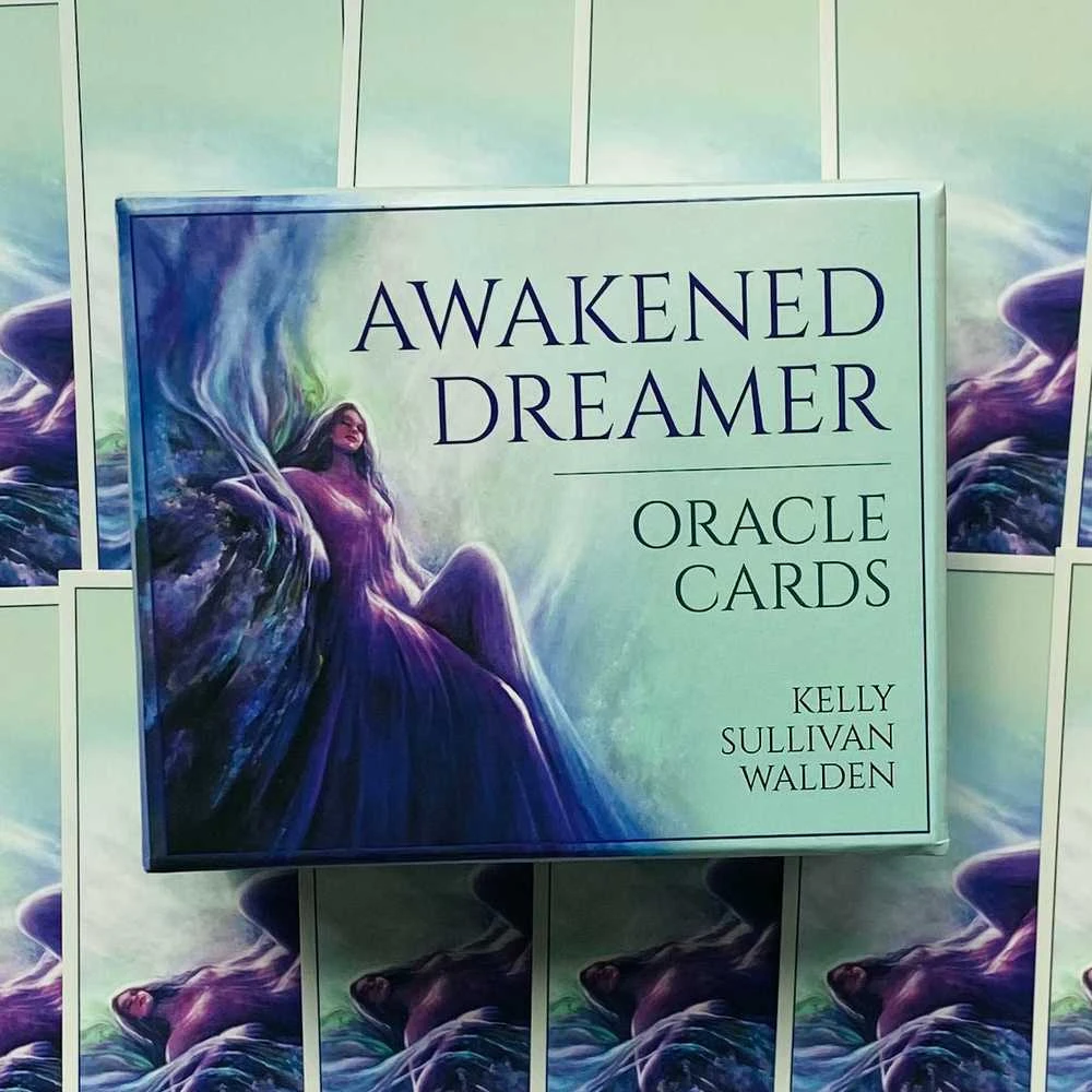 Blue Angel Mėlyna Angel Mėlyna Angel Awakened Dreamer Oracle Kortos