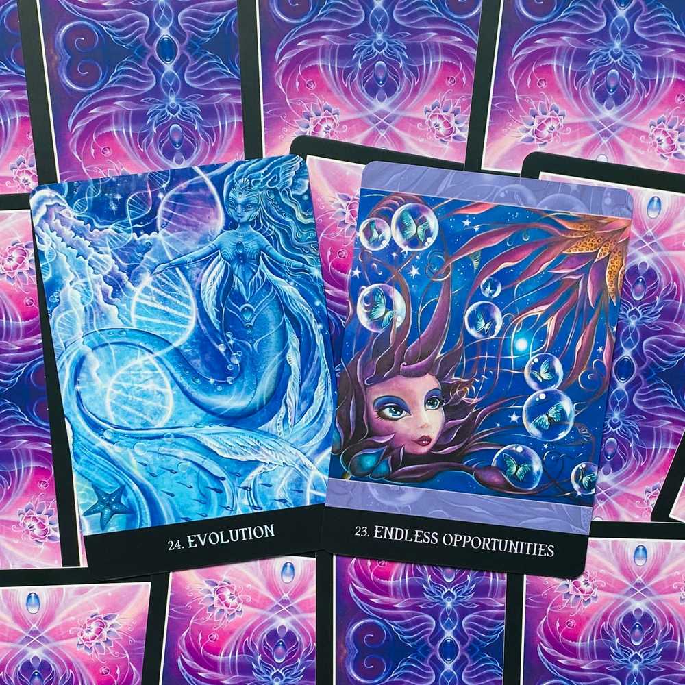 Blue Angel Mėlyna Angel Mėlyna Angel Beyond Lemuria Oracle kortos