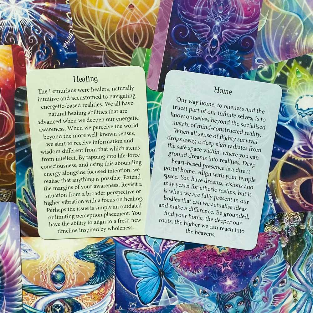Blue Angel Mėlyna Angel Mėlyna Angel Beyond Lemuria Oracle Pocket Kortos