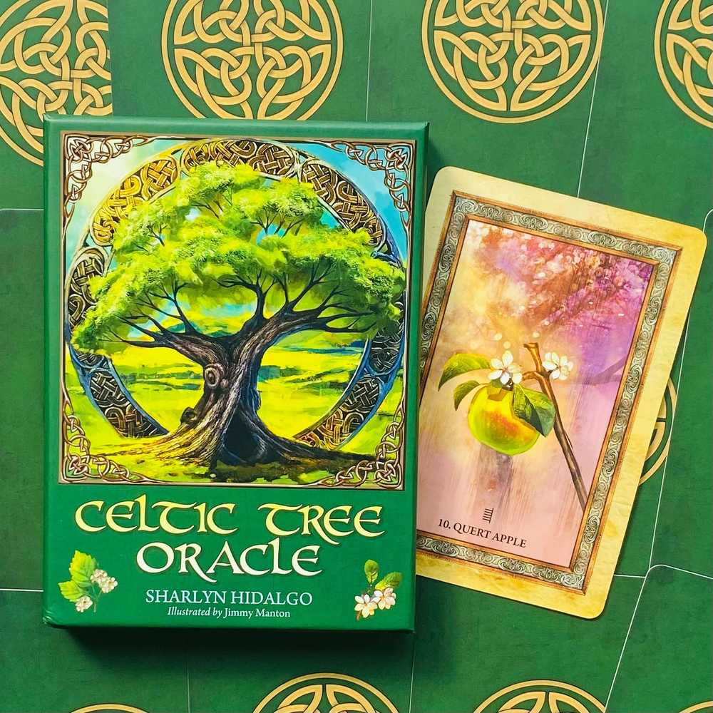 Blue Angel Mėlyna Angel Mėlyna Angel Celtic Tree Oracle Kortos