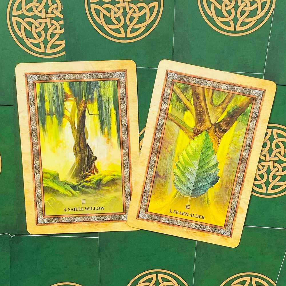 Blue Angel Mėlyna Angel Mėlyna Angel Celtic Tree Oracle Kortos