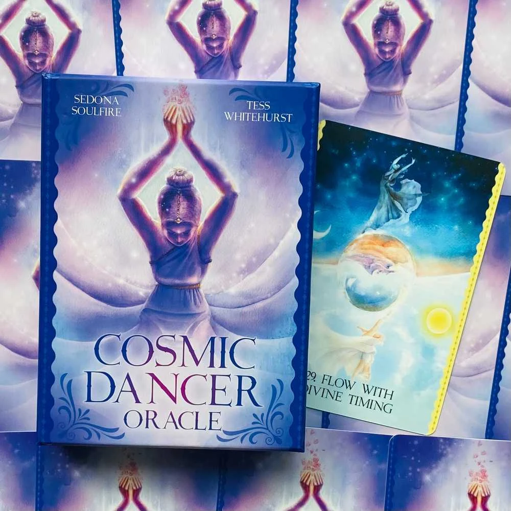 Blue Angel Mėlyna Angel Mėlyna Angel Cosmic Dancer Oracle Kortos