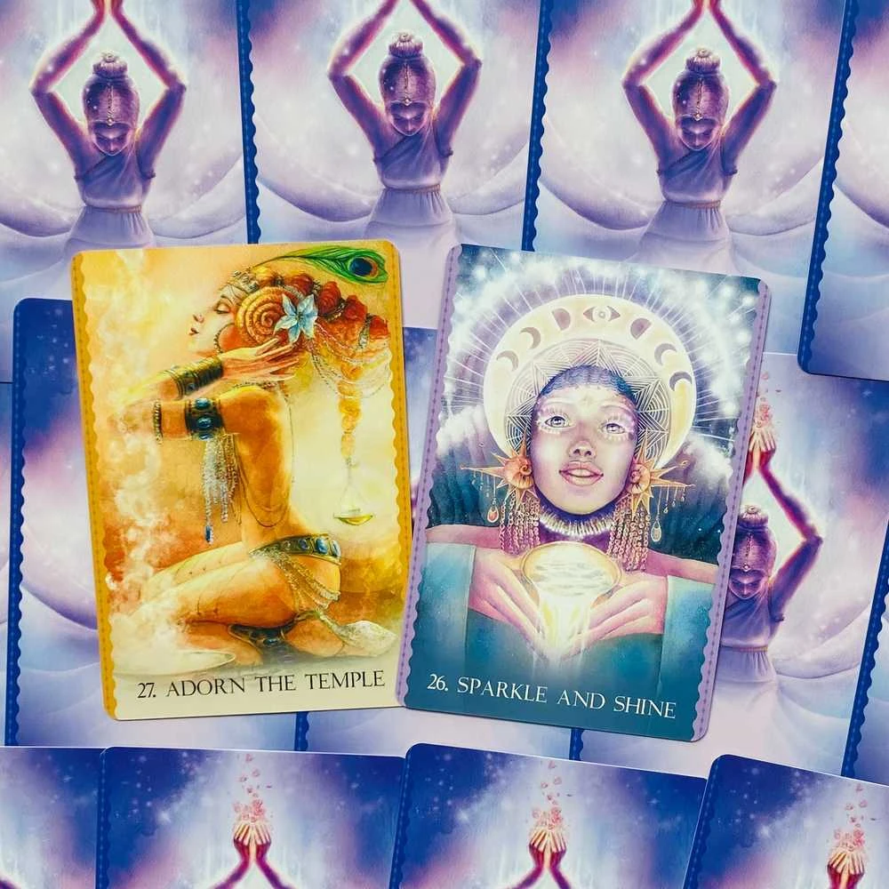 Blue Angel Mėlyna Angel Mėlyna Angel Cosmic Dancer Oracle Kortos