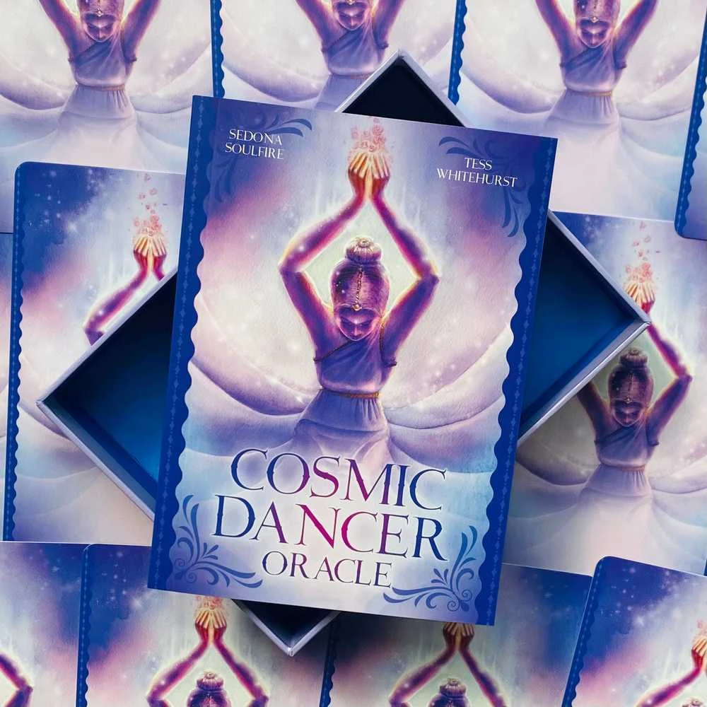 Blue Angel Mėlyna Angel Mėlyna Angel Cosmic Dancer Oracle Kortos