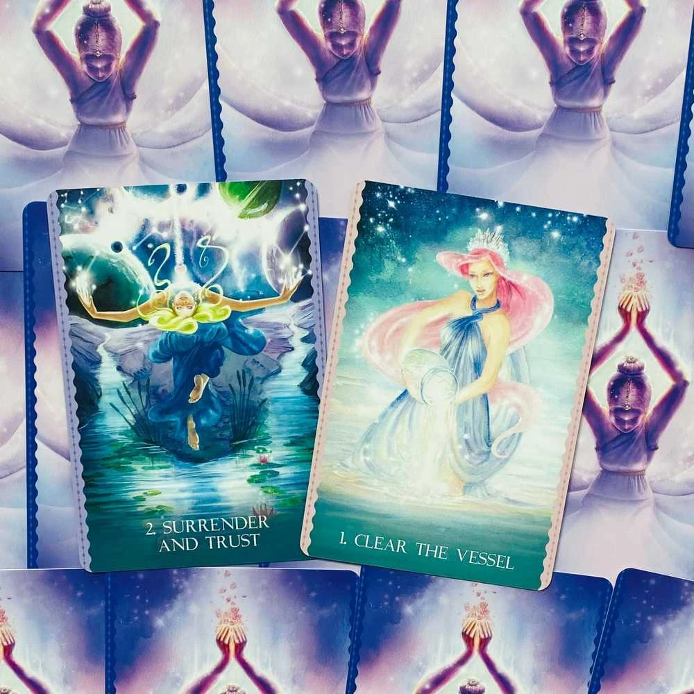 Blue Angel Mėlyna Angel Mėlyna Angel Cosmic Dancer Oracle Kortos