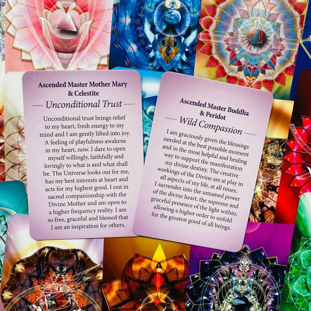 Blue Angel Mėlyna Angel Crystal Mandala Activation Kortos Mėlyna Angel