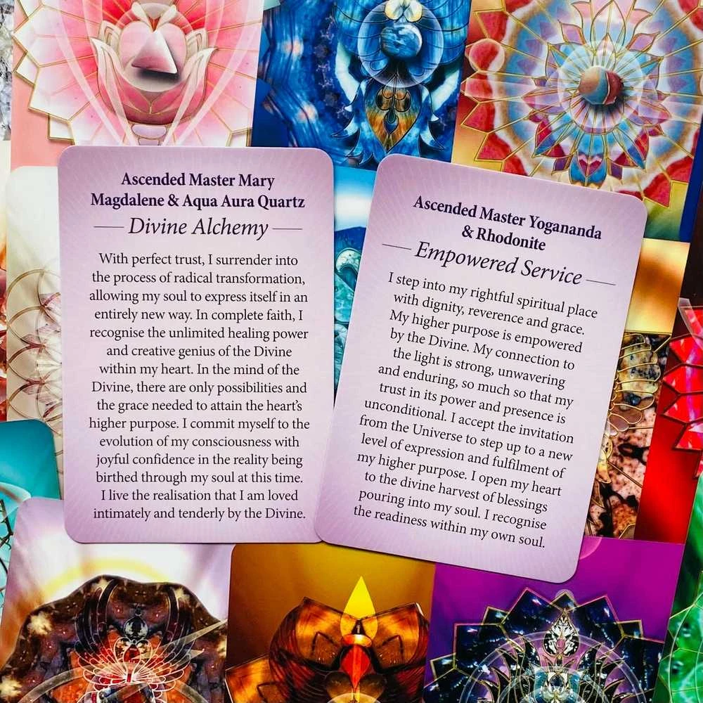 Blue Angel Mėlyna Angel Crystal Mandala Activation Kortos Mėlyna Angel