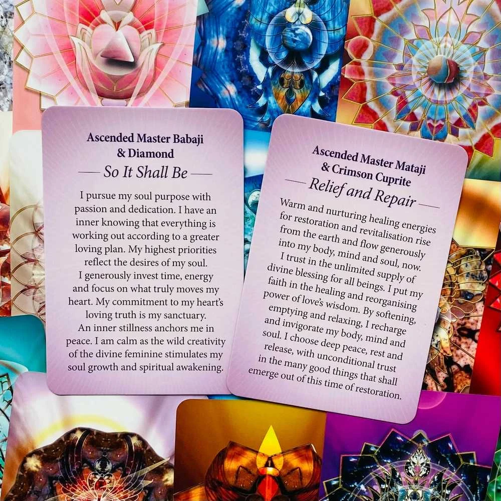 Blue Angel Mėlyna Angel Crystal Mandala Activation Kortos Mėlyna Angel