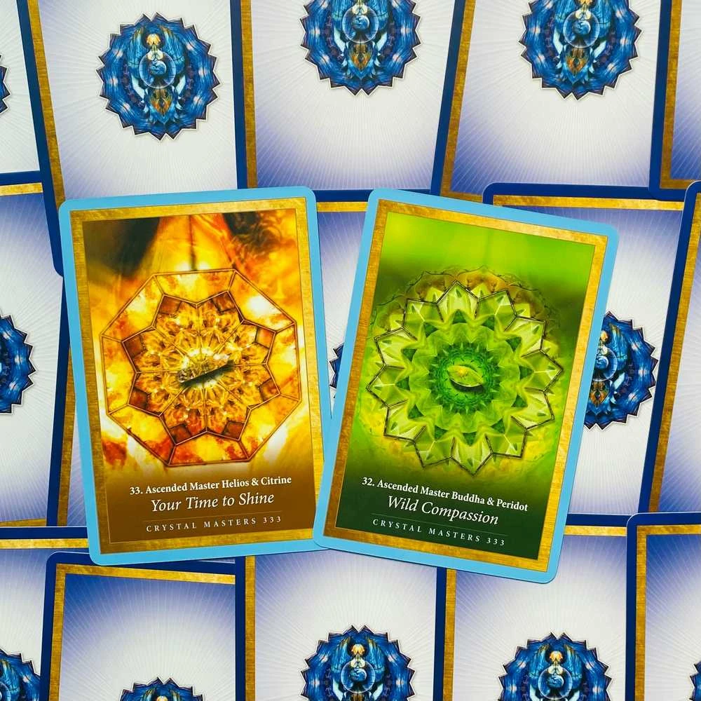 Blue Angel Mėlyna Angel Crystal Mandala Oracle Kortos Mėlyna Angel
