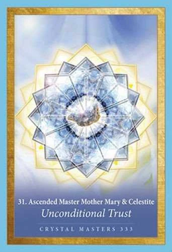 Blue Angel Mėlyna Angel Crystal Mandala Oracle Kortos Mėlyna Angel