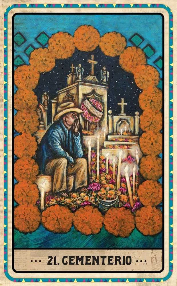 Blue Angel Mėlyna Angel Mėlyna Angel Dia De Los Muertos Oracle Kortos