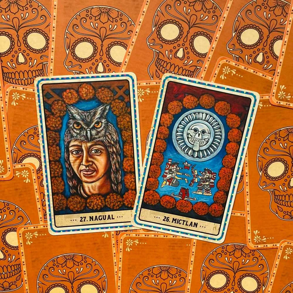 Blue Angel Mėlyna Angel Mėlyna Angel Dia De Los Muertos Oracle Kortos