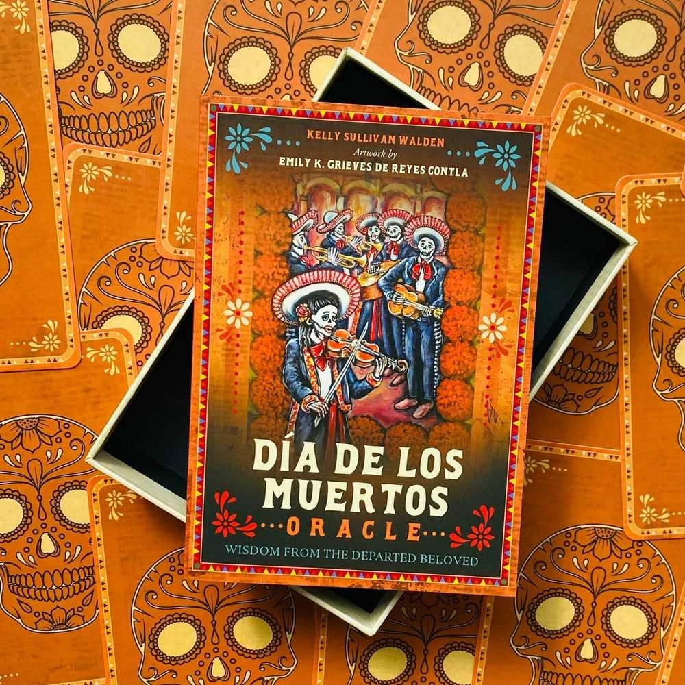 Blue Angel Mėlyna Angel Mėlyna Angel Dia De Los Muertos Oracle Kortos