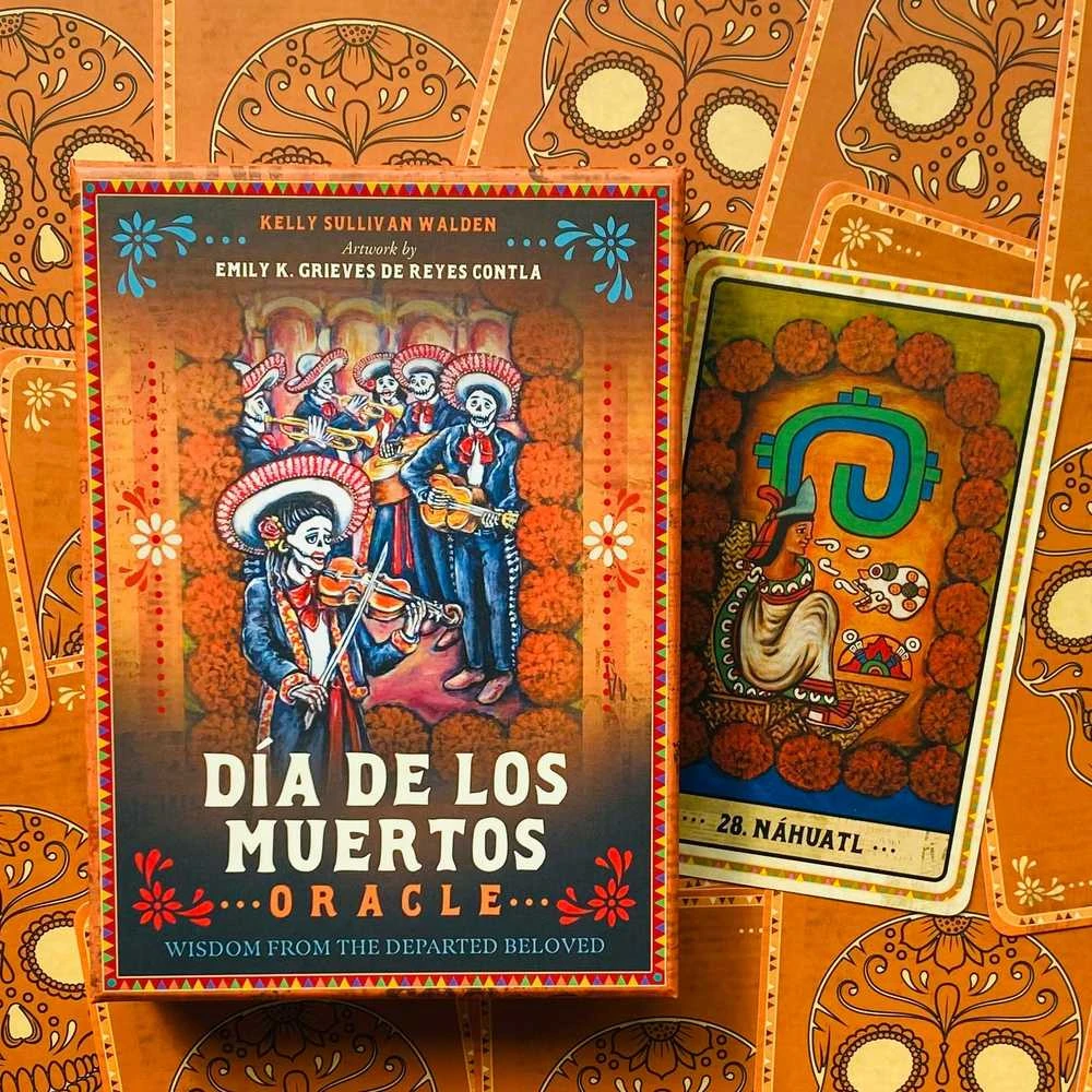Blue Angel Mėlyna Angel Mėlyna Angel Dia De Los Muertos Oracle Kortos