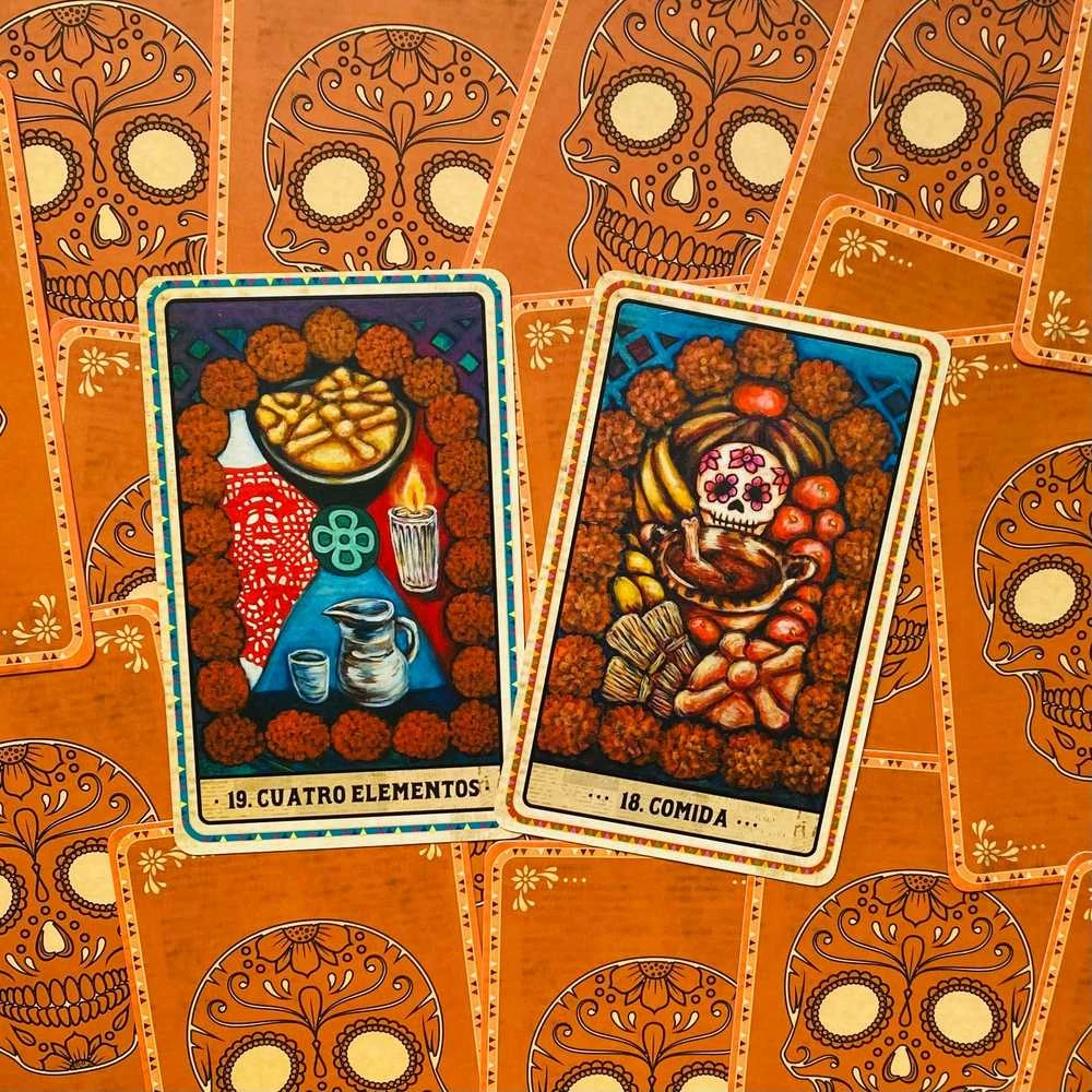 Blue Angel Mėlyna Angel Mėlyna Angel Dia De Los Muertos Oracle Kortos