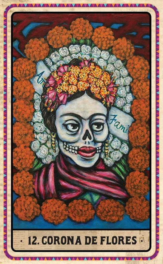 Blue Angel Mėlyna Angel Mėlyna Angel Dia De Los Muertos Oracle Kortos