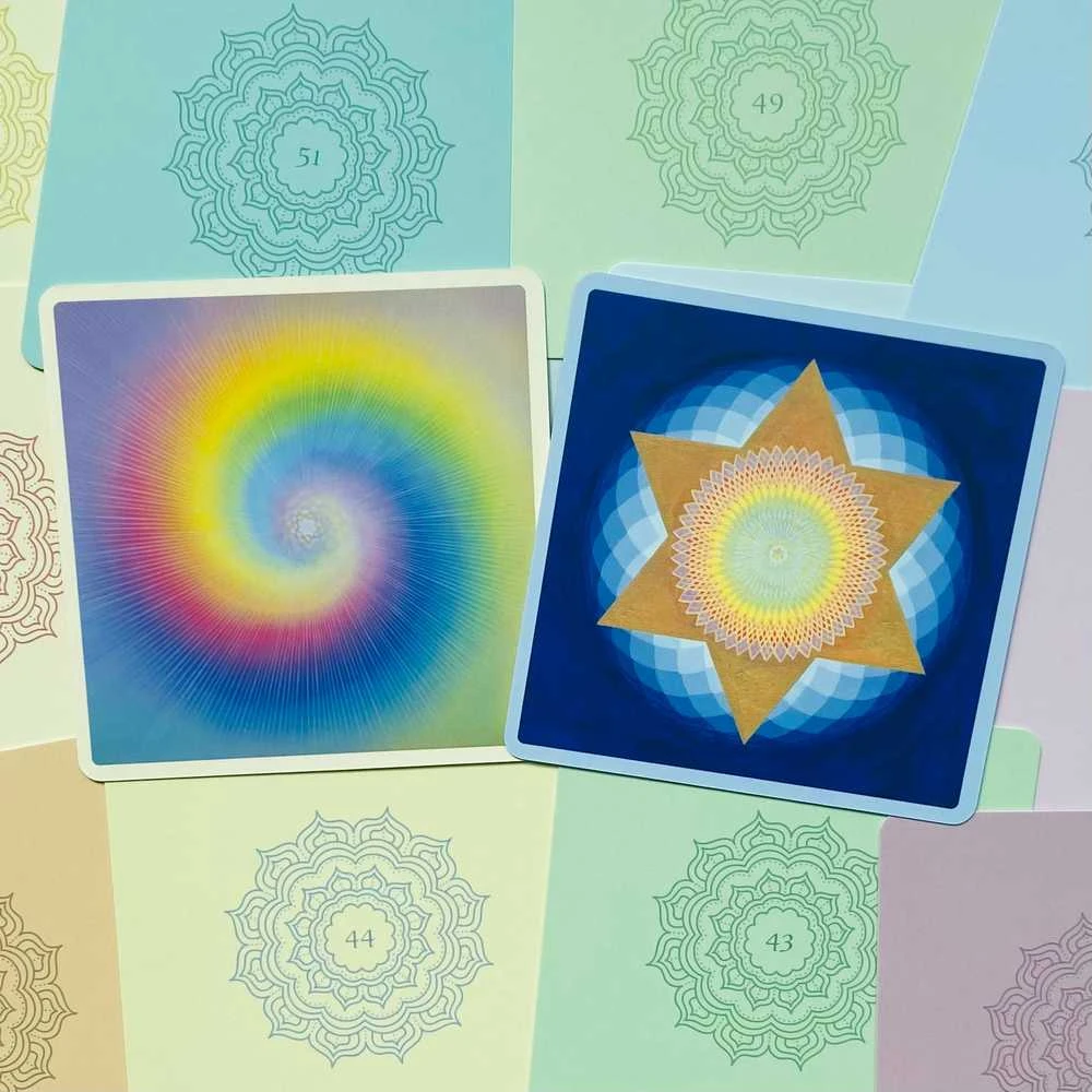 Blue Angel Mėlyna Angel Mėlyna Angel Dimensions Of Light Oracle Kortos