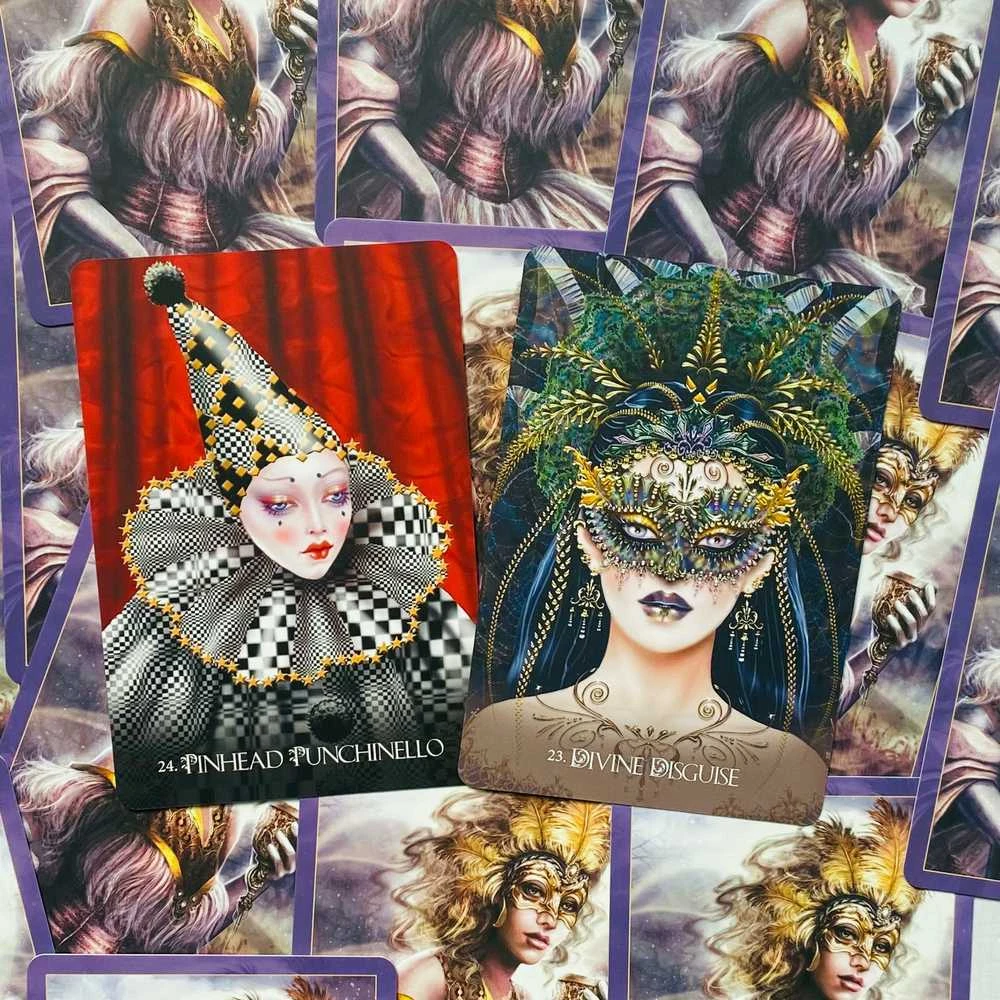Blue Angel Mėlyna Angel Mėlyna Angel Divine Circus Oracle Kortos (2 Leidimas)