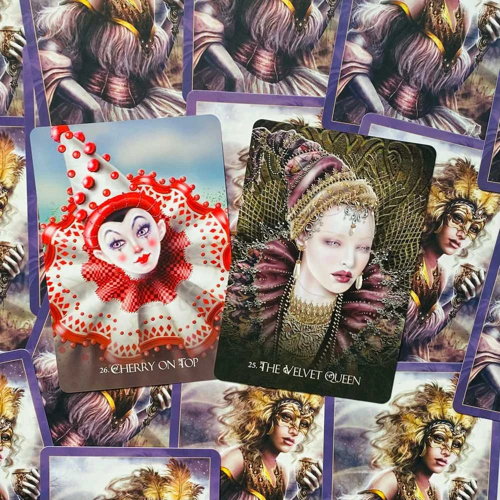 Blue Angel Mėlyna Angel Mėlyna Angel Divine Circus Oracle Kortos (2 Leidimas)