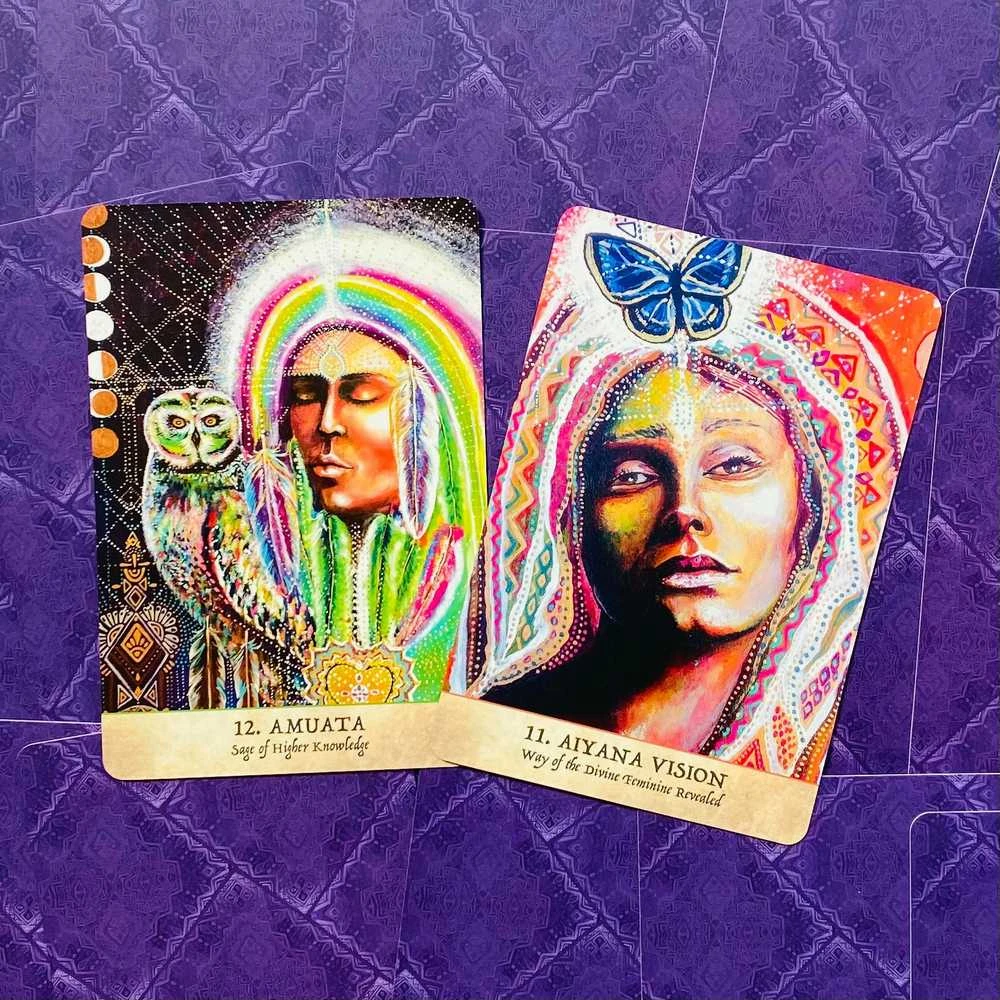 Blue Angel Mėlyna Angel Mėlyna Angel Earth Warriors Oracle Kortos