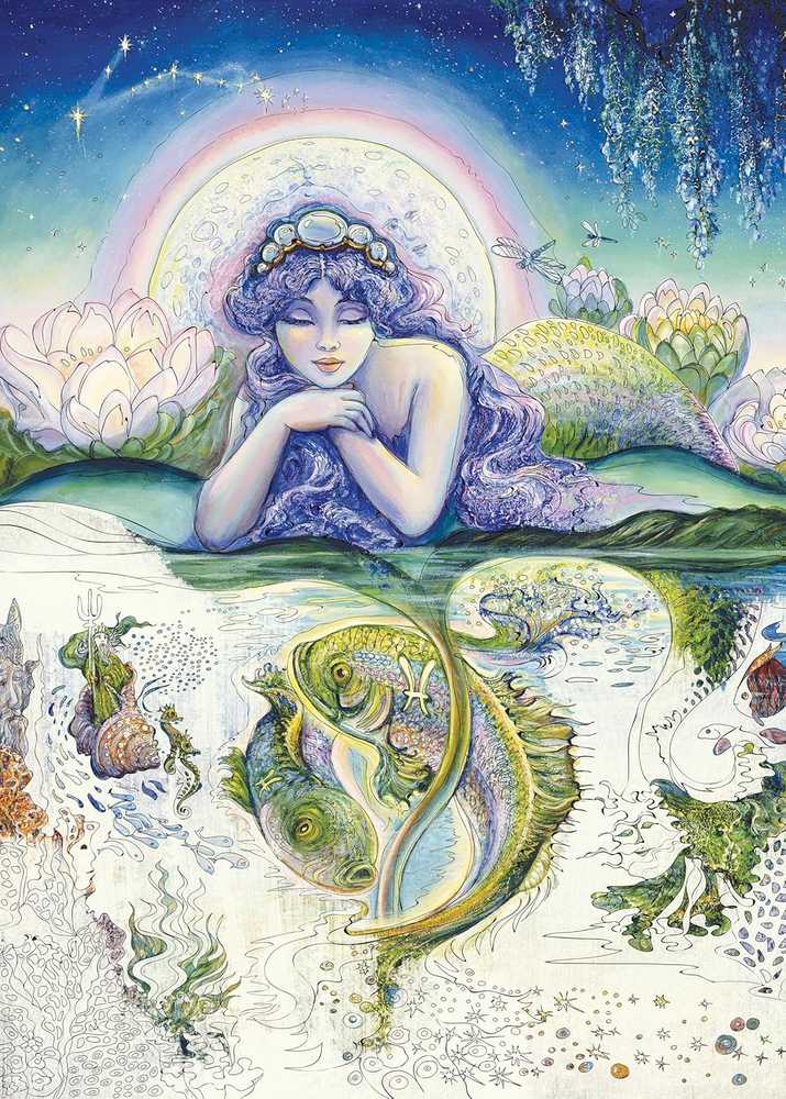 Blue Angel Mėlyna Angel Spalvinimo Knyga - Užburiančios Fėjos pagal Josephine Wall 96 Puslapiai 27.5x21.5 cm