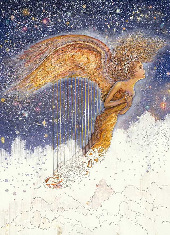 Blue Angel Mėlyna Angel Spalvinimo Knyga - Užburiančios Fėjos pagal Josephine Wall 96 Puslapiai 27.5x21.5 cm