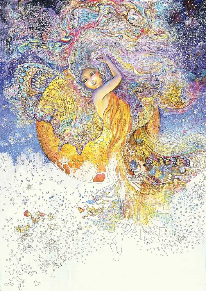 Blue Angel Mėlyna Angel Spalvinimo Knyga - Užburiančios Fėjos pagal Josephine Wall 96 Puslapiai 27.5x21.5 cm