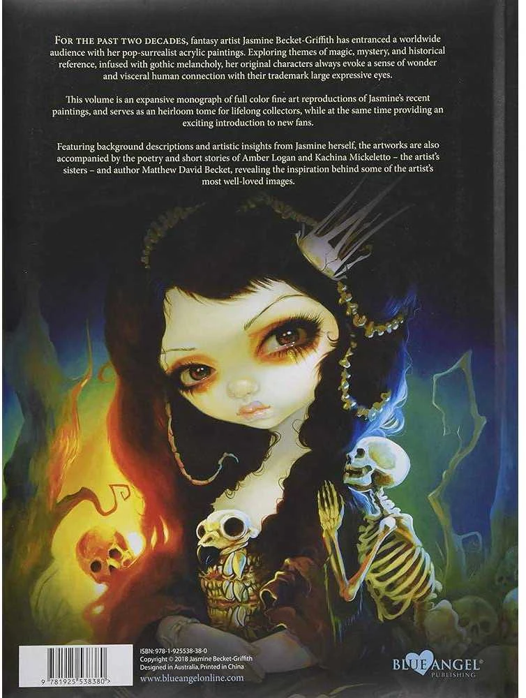 Blue Angel Mėlyna Angel Knyga - Jasmine Becket-Griffith Amžinai Keista 184 Puslapiai 30x22.5 cm