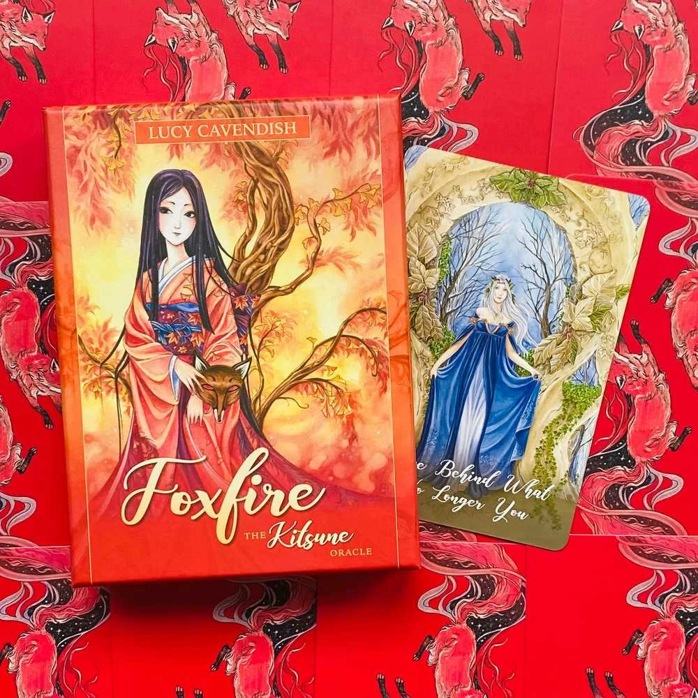Blue Angel Mėlyna Angel Mėlyna Angel Foxfire: The Kitsune Oracle Kortos