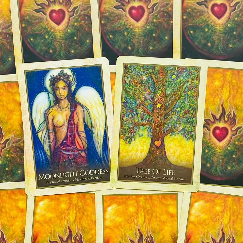 Blue Angel Mėlyna Angel Mėlyna Angel Gaia Oracle Kortos