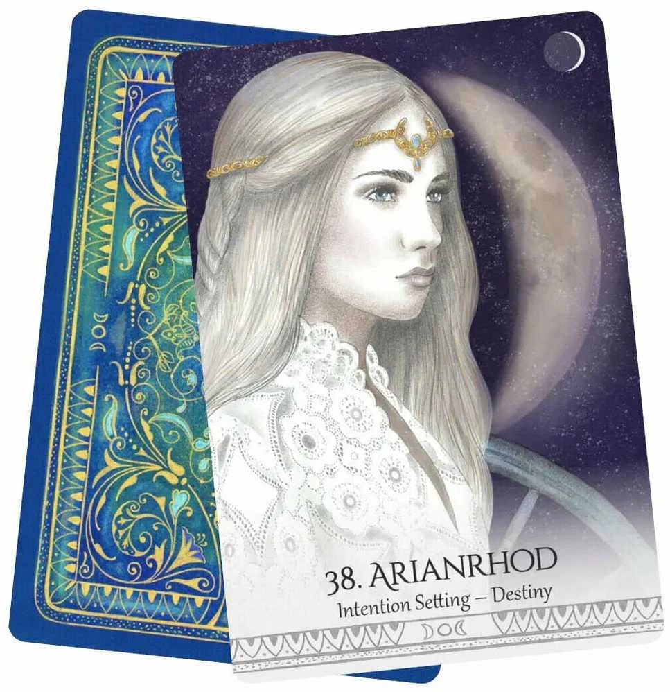 Blue Angel Mėlyna Angel Mėlyna Angel Goddess Spirit Oracle Kortos