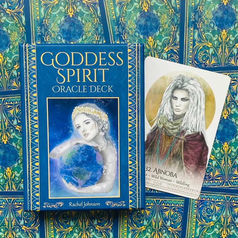 Blue Angel Mėlyna Angel Mėlyna Angel Goddess Spirit Oracle Kortos