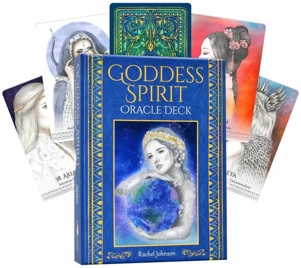 Blue Angel Mėlyna Angel Mėlyna Angel Goddess Spirit Oracle Kortos