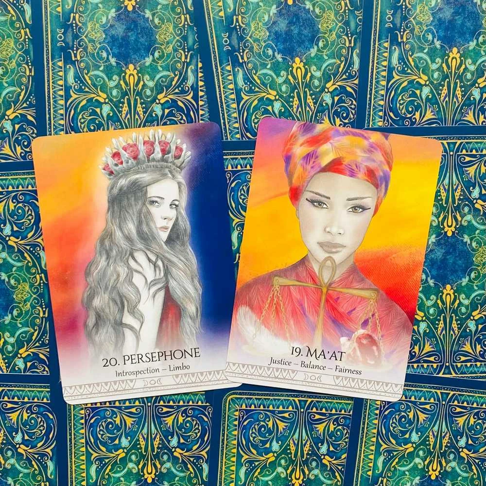 Blue Angel Mėlyna Angel Mėlyna Angel Goddess Spirit Oracle Kortos