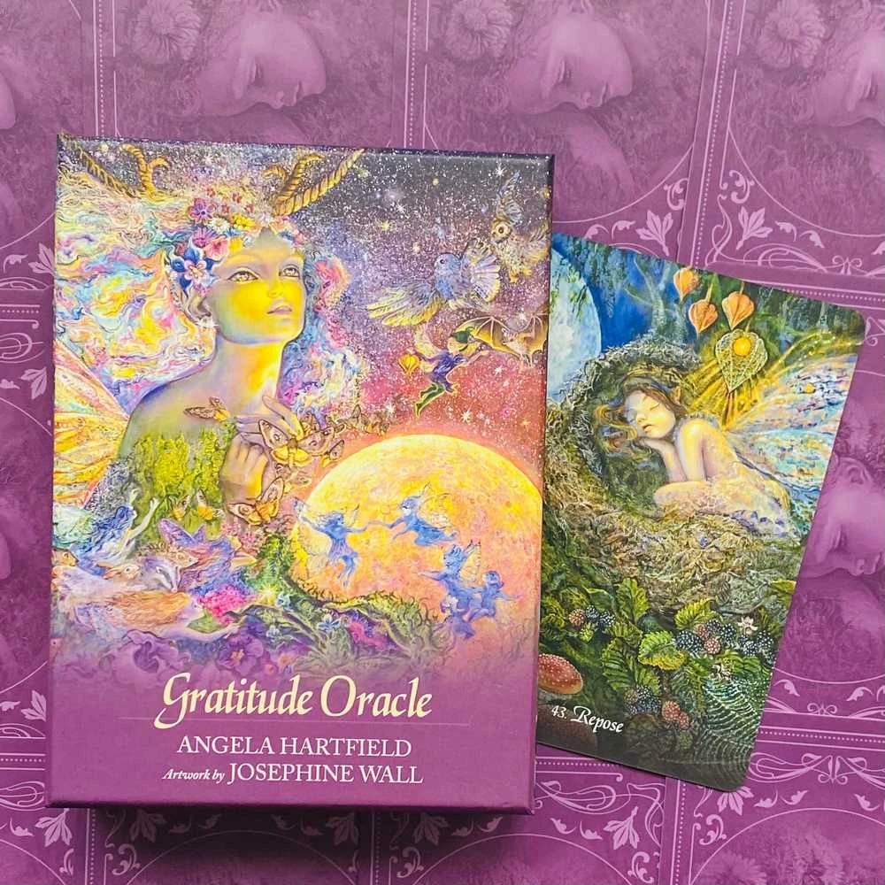 KNYGA Blue Angel Mėlyna Angel Mėlyna Angel Gratitude Oracle Kortos