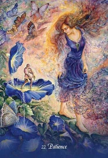 KNYGA Blue Angel Mėlyna Angel Mėlyna Angel Gratitude Oracle Kortos