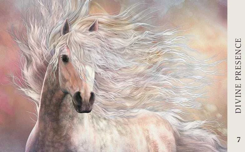 Blue Angel Mėlyna Angel Mėlyna Angel Horse Wisdom Oracle Kortos
