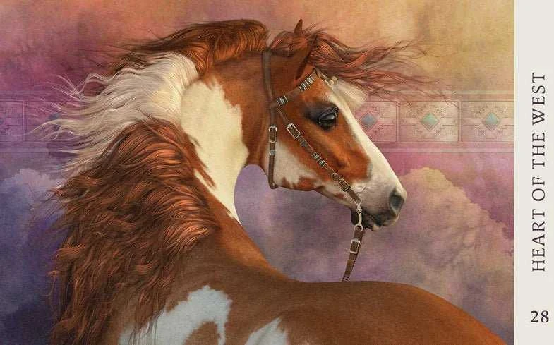 Blue Angel Mėlyna Angel Mėlyna Angel Horse Wisdom Oracle Kortos