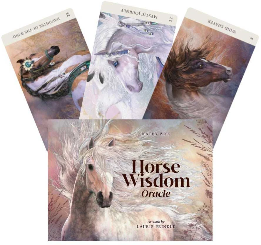Blue Angel Mėlyna Angel Mėlyna Angel Horse Wisdom Oracle Kortos