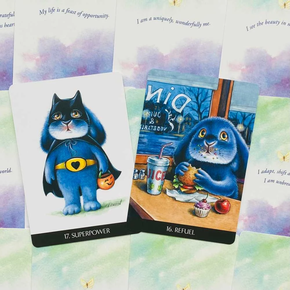 Blue Angel Mėlyna Angel Mėlyna Angel Inner Child Oracle Kortos