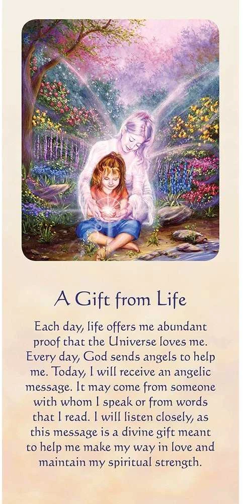 Blue Angel Mėlyna Angel Mėlyna Angel Inspirational kortos Messages of Life