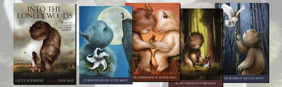 Blue Angel Mėlyna Angel Mėlyna Angel Into The Lonely Woods Oracle Kortos