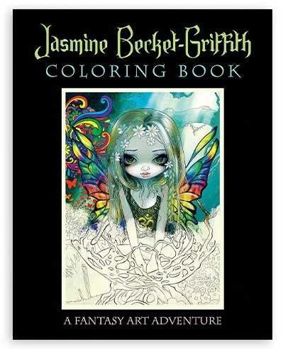 Blue Angel Mėlyna Angel Knyga - Dailės Spalvinimo Knyga - Jasmine Becket-Griffith Fantazijos Nuotykiai 96 Puslapiai 27.5x21.5 cm