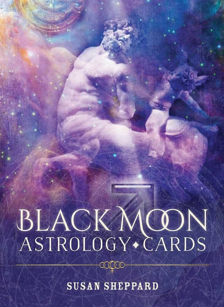 Blue Angel Mėlyna Angel Juodas Moon Astrology Kortos