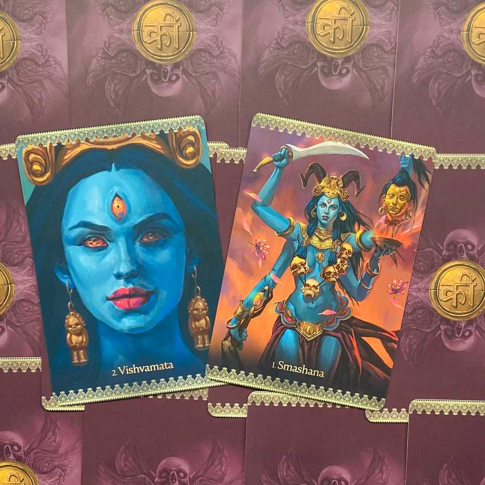 Blue Angel Mėlyna Angel Mėlyna Angel Kali Oracle Kortos